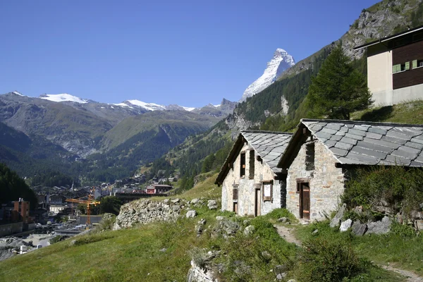 Matterhorn, Monte Rosa, Zermatt — Zdjęcie stockowe