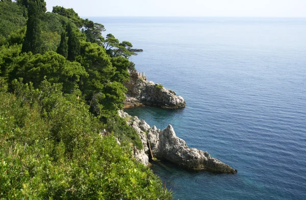 Rocky-kysten av Adriaterhavet – stockfoto