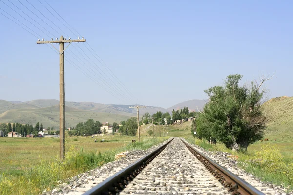 Ferrocarril en Turquía oriental — Foto de Stock