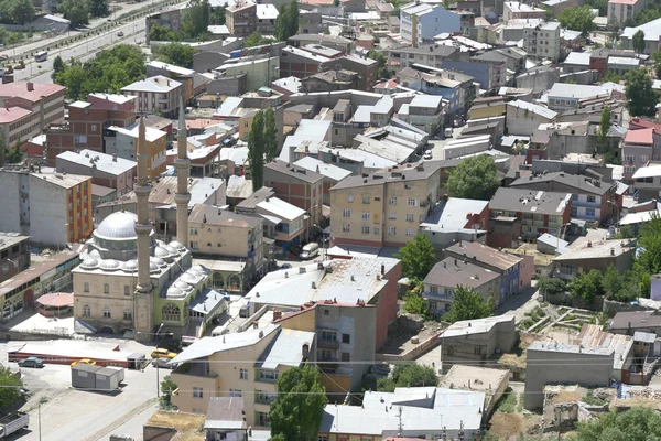 City ​​of Erzurum bird's-eye view — Stock Photo, Image