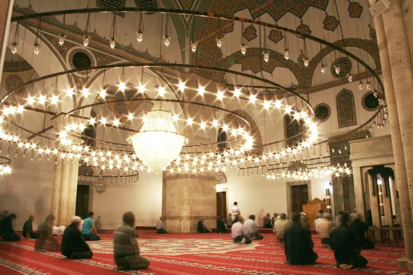在清真寺的祷告 — 图库照片