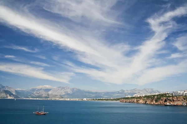 美丽的景色在土耳其地中海海岸 — 图库照片