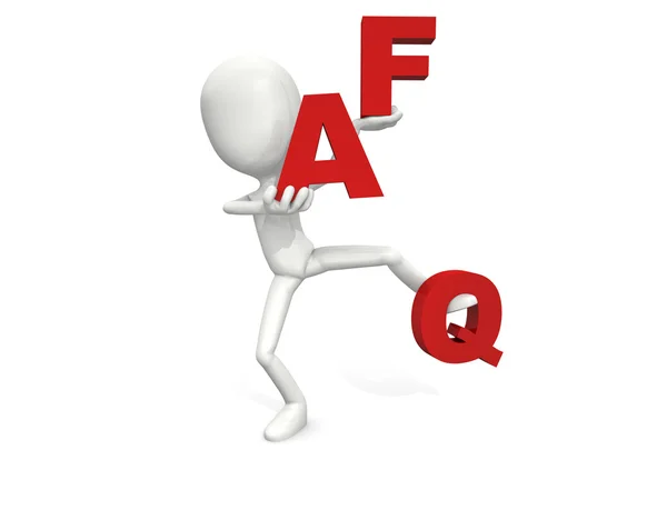 FAQ - frequently asked questions — Stock Photo, Image