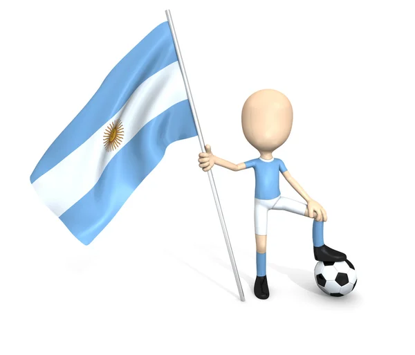 Fotbalový národní tým: Argentina — Stock fotografie