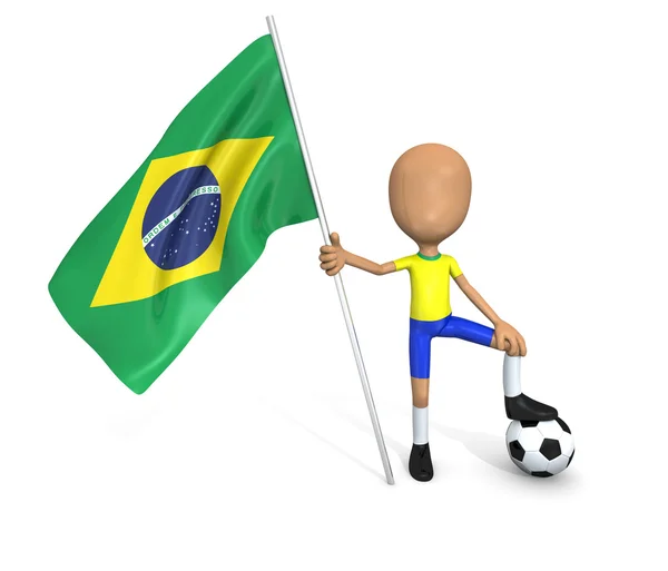 Fußball Nationalmannschaft: Brasilien — Stockfoto