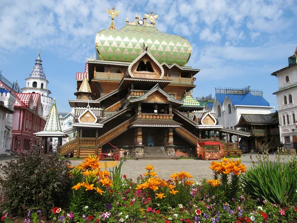 stock image Izmaylovo vernisage, Moscow, wooden palace