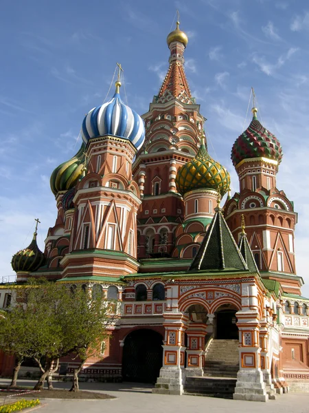 圣巴西尔 (pokrovskiy) 在莫斯科大教堂. — 图库照片
