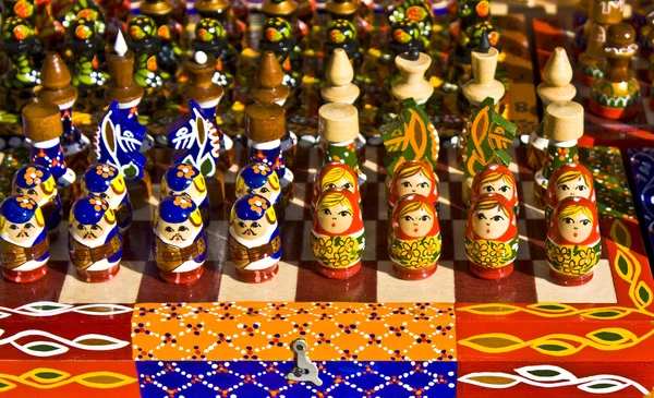 Chessmen with original design — Stock Photo, Image