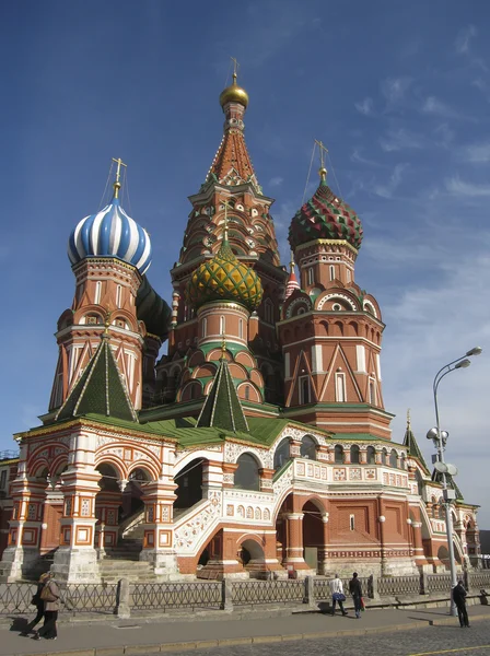 Basilikum-Kathedrale (pokrovskiy), Moskau. — Stockfoto