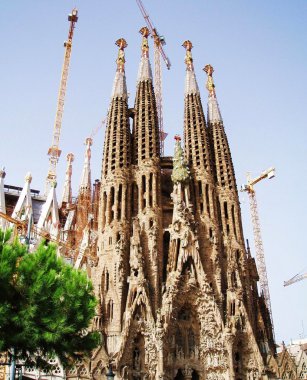 Barcelona, katedral sagrada familia, gaudi