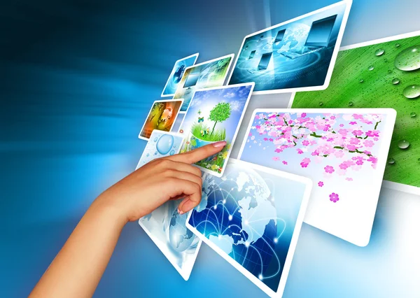TV och internet teknik produktionskonceptet — Stockfoto