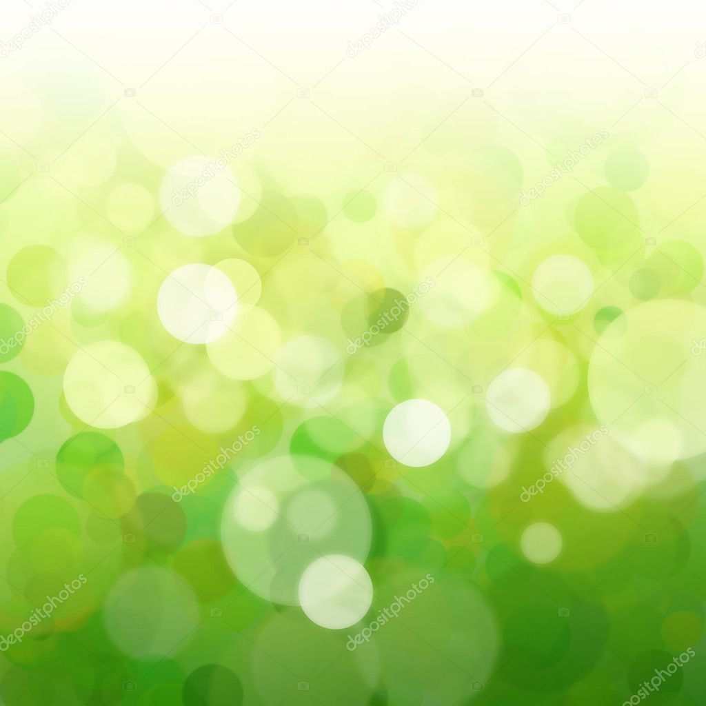 Green bokeh abstract light background