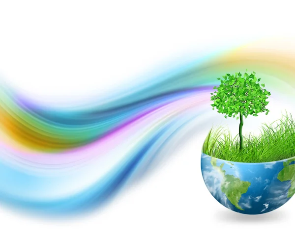 Ekologické energetické koncepce — Stock fotografie