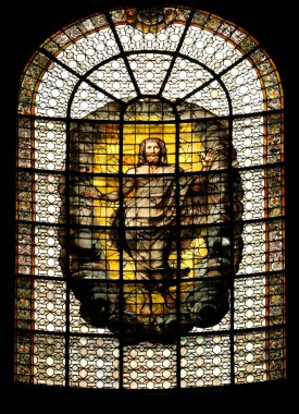 İsa Mesih ile vitray pencere