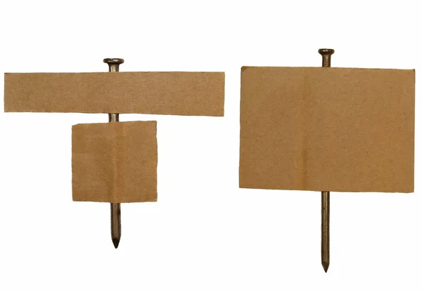 Venta Etiqueta de cartón aislado sobre fondo blanco —  Fotos de Stock