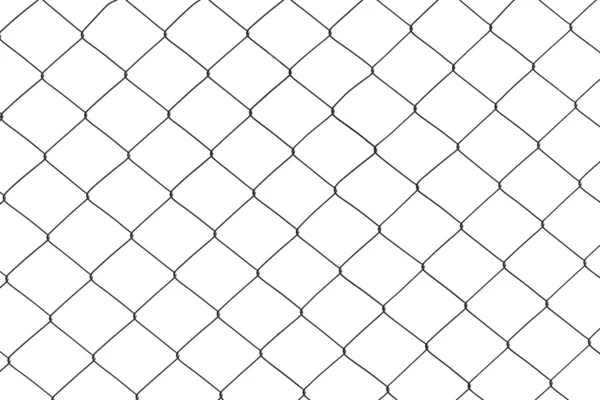 Wire fence isolated on white background — Stock Photo, Image