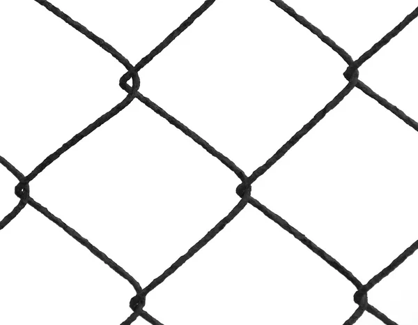 Drátěný plot izolovaných na bílém pozadí — Stock fotografie