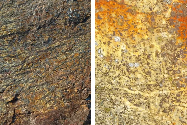 Fondo de pared de piedra amarillo y cobre — Foto de Stock