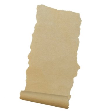 Paper roll scraps isolated on white background clipart