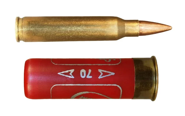 Shotgun cartridges and shot carbine — Stock Photo, Image