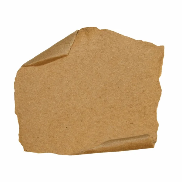 Sucata de papelão isolada sobre fundo branco — Fotografia de Stock