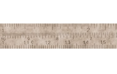 Old measure in centimeters, millimeters, isolated on white background clipart