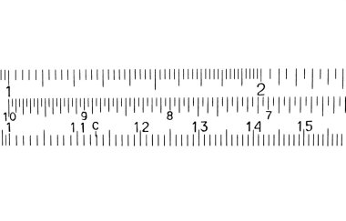 ölçmek santimetre, milimetre, (boş) olarak izole beyaz arka plan