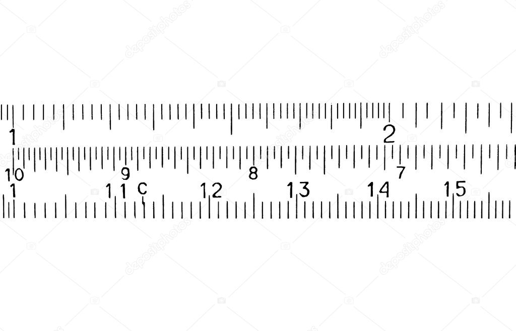 Measure in centimeters, millimeters, (blank) isolated on white background