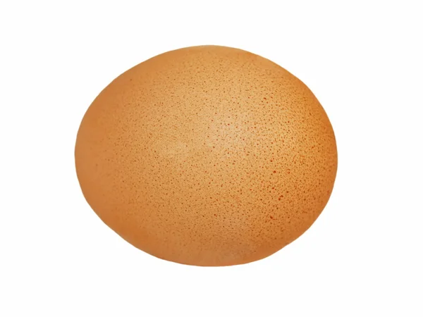 Макро яйцо изолированы на белом фоне — стоковое фото