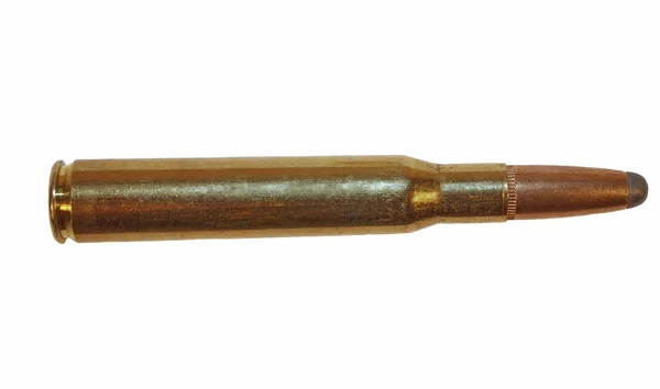 Carbine bullet isolated on white — Stock Photo, Image