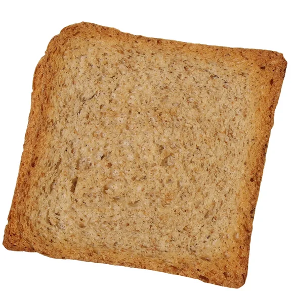 Rostat bröd isolerad på vit bakgrund — Stockfoto