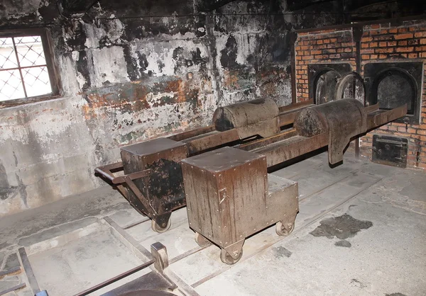 Crematório no campo de Auschwitz 1 — Fotografia de Stock
