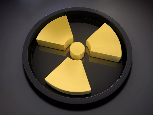 stock image 3D radiation symbol