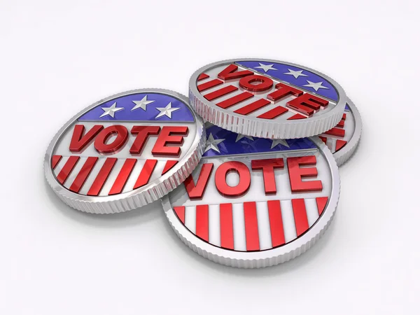 Voting Coins — Stock Photo, Image