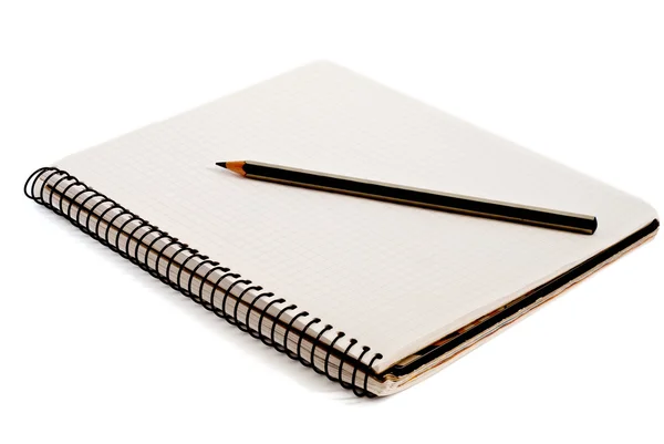 Potlood en notebook — Stockfoto