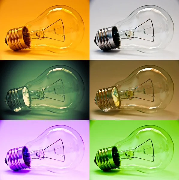 Set di lampada a colori — Foto Stock