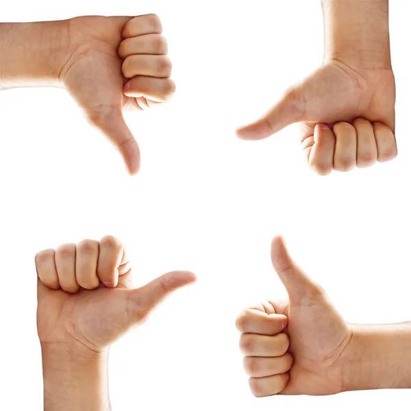 Set of hand sign — Stock Photo, Image