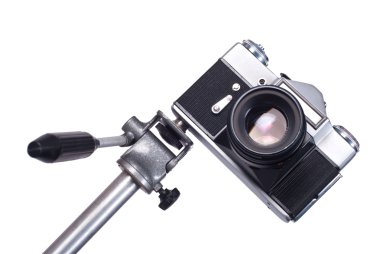 oude camera op monopod