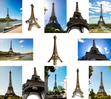 Set of Eiffel Tower clipart