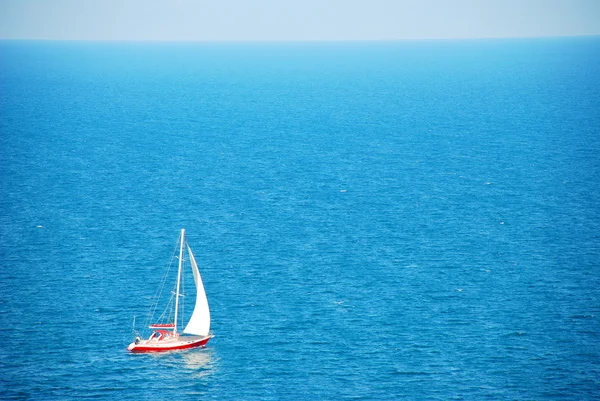 stock image Small boat at sea