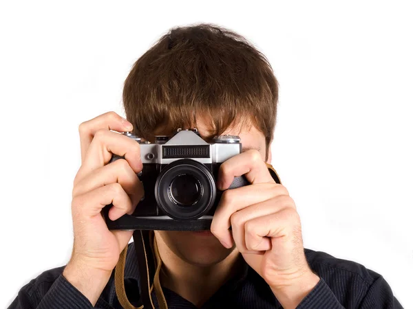 stock image Man with a camera