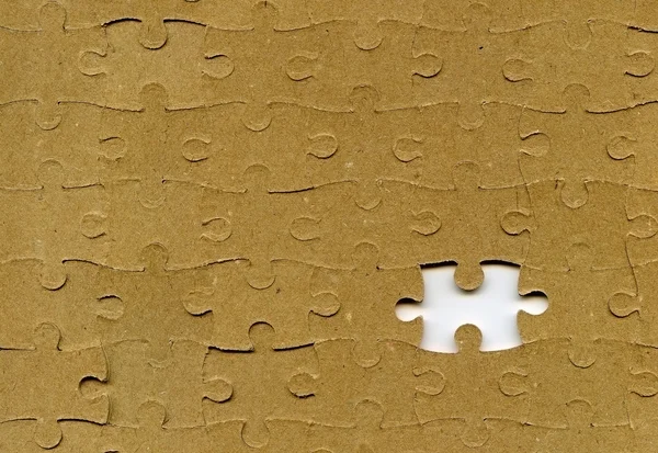 Puzzel met ontbrekende stuk — Stockfoto