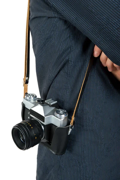 Bir omuz kamera — Stok fotoğraf