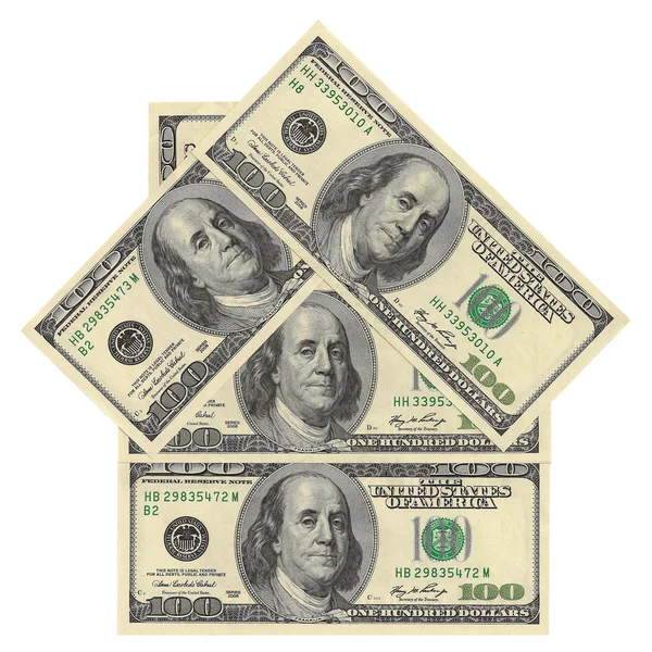 Huis van dollarbiljetten — Stockfoto