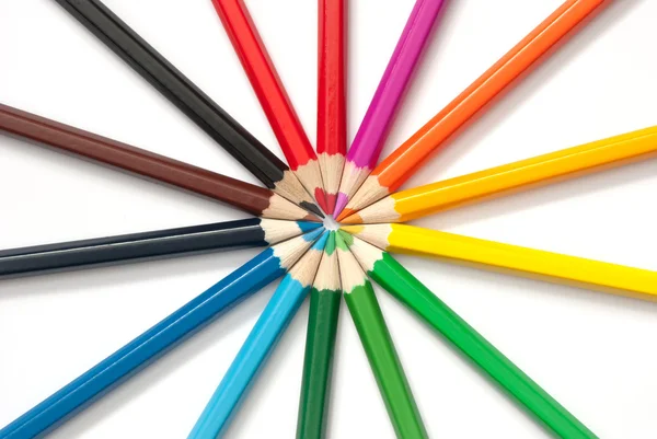 stock image Set of colored pencils