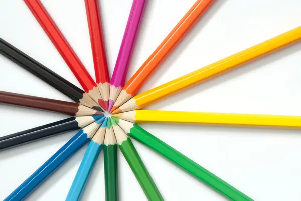 색연필로 만든 세트 — 스톡 사진