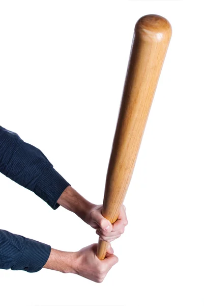 Hands with the bat — Stock Photo, Image