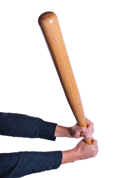 Hands with the bat — Stock Photo, Image