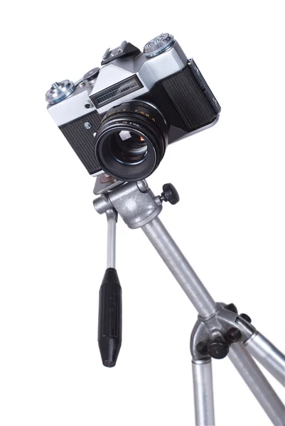 古いカメラの三脚の上 — ストック写真