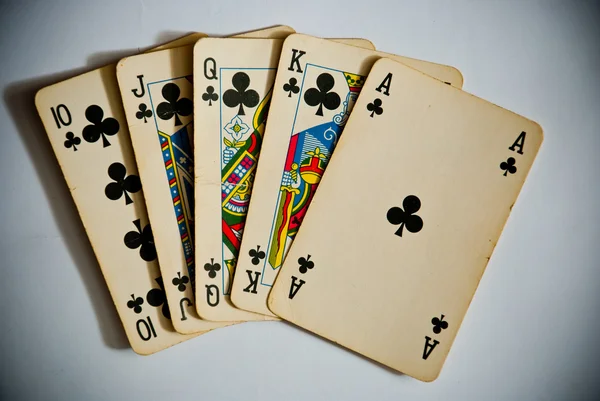 Jugar a las cartas — Foto de Stock